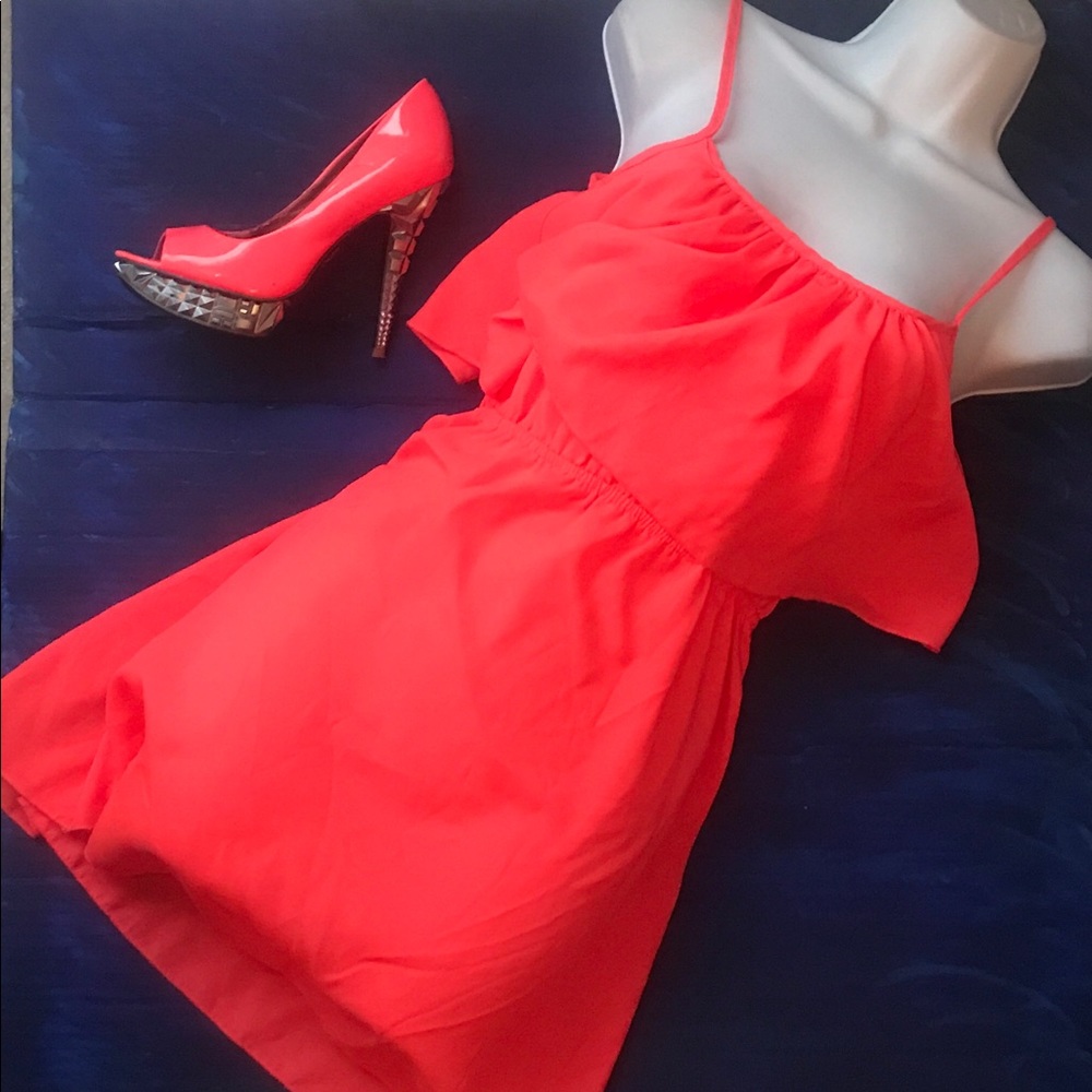 Bright peach Sun Dress